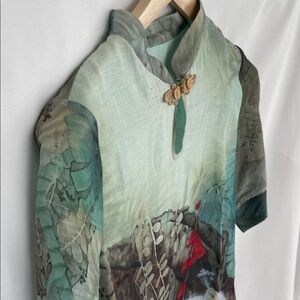 NWOT Painted Mini Dress/Tunic Oversized L